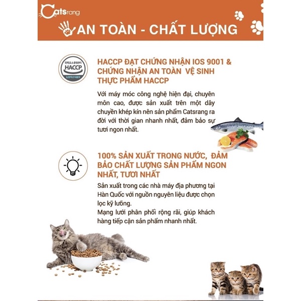 Catsrang 5kg Thức Ăn Hạt Khô Cho Mèo Lớn - Hàn Quốc