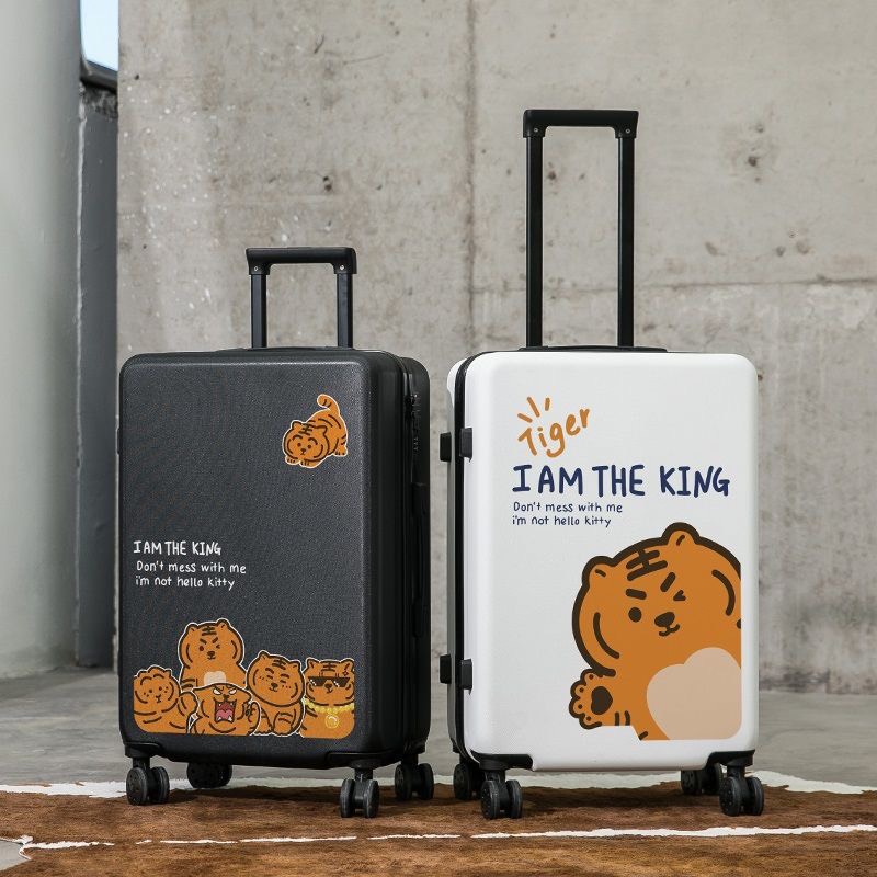 Vali Kéo Du Lịch Những Chú Hổ Tức Giận Đáng Yêu Hình In Uv Cao Cấp Nhiều Màu Nhiều Size