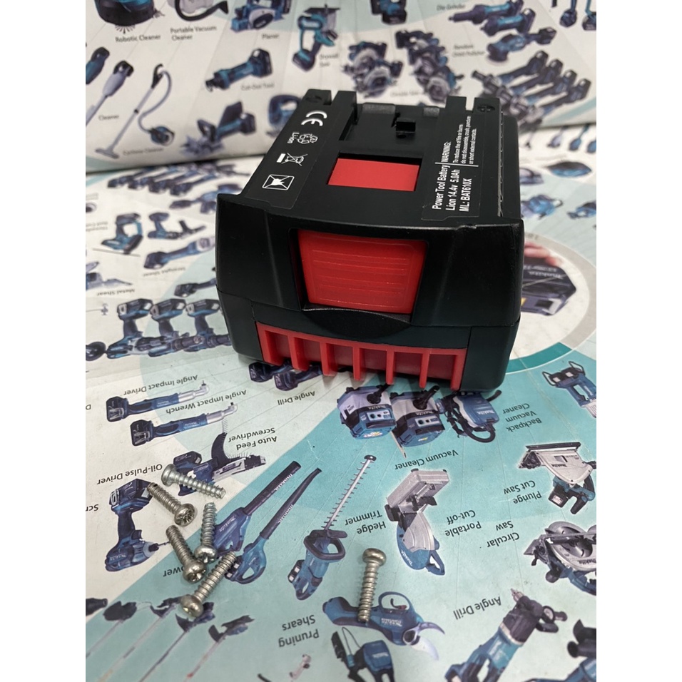 Vỏ mạch Bosch cân bằng 14.4V Li-ion 2 hàng cell, nhận sạc zin. BN.