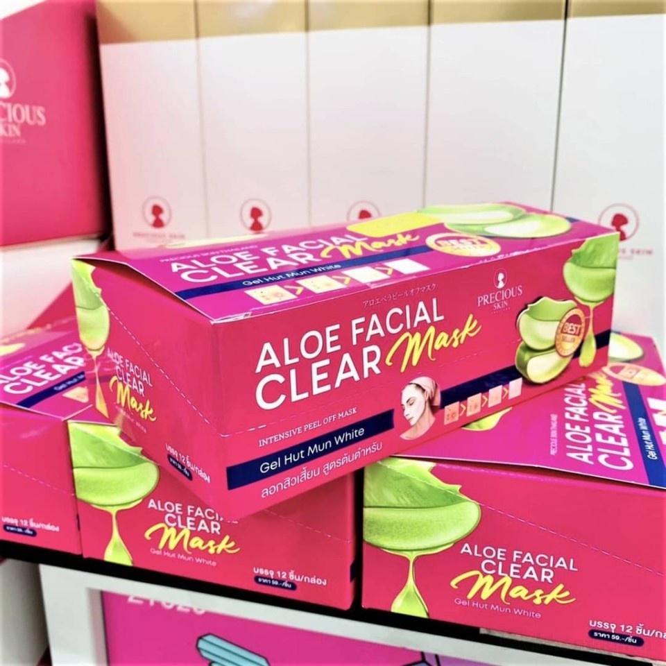 Nạ gel lột mụn chuyên sâu Aloe facial Clear Mask Thái Lan