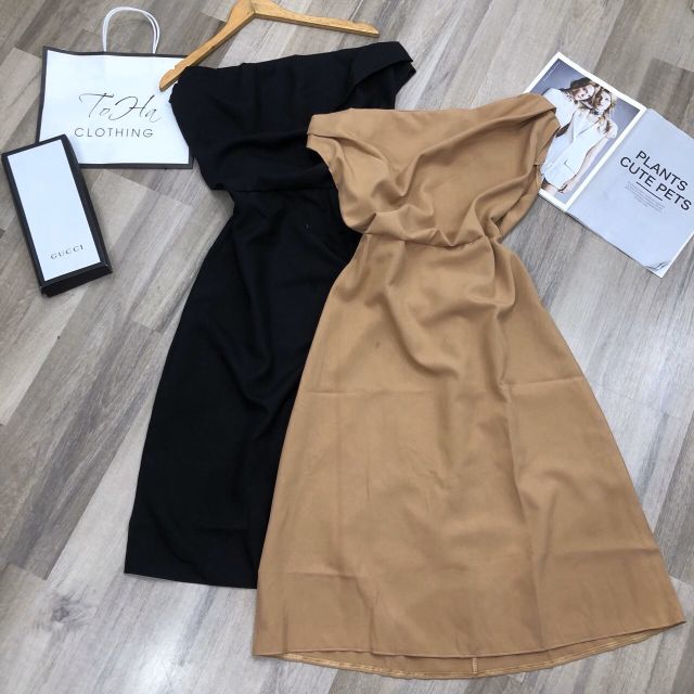 🌺DTB19Z312244 ĐẦM THIẾT KẾ LỆCH VAI DÁNG DÀI🌺