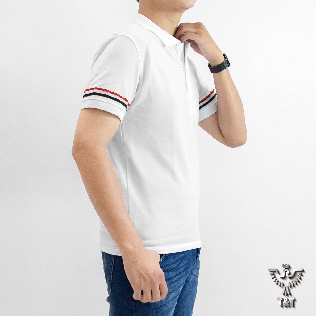 Áo thun nam áo polo nam có cổ cộc tay chất cotton co dãn thoáng mát dáng đẹp PL203 | BigBuy360 - bigbuy360.vn