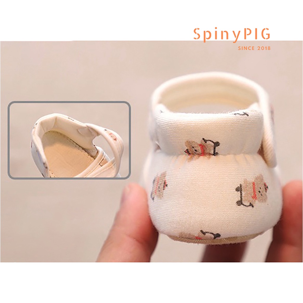 Giày tập đi cho bé 0-18 tháng tuổi 100% cotton hữu cơ tự nhiên không chất tẩy nhuộm chống trơn trượt hàng siêu xinh  ơi