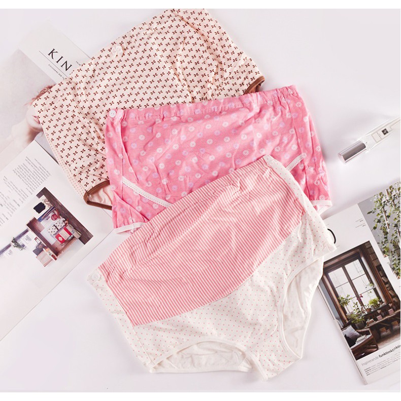 Quần lót bầu cotton cạp cao có chun chỉnh bụng