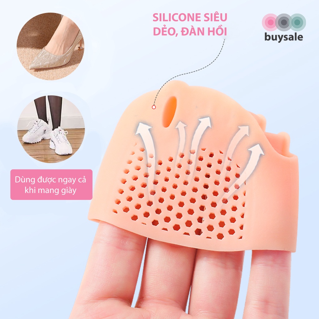 Vớ silicone tổ ong bảo vệ bàn chân, tách các khớp ngón chân giảm trầy, chai sần, cải thiện dáng đi - Buysale - BSPK276