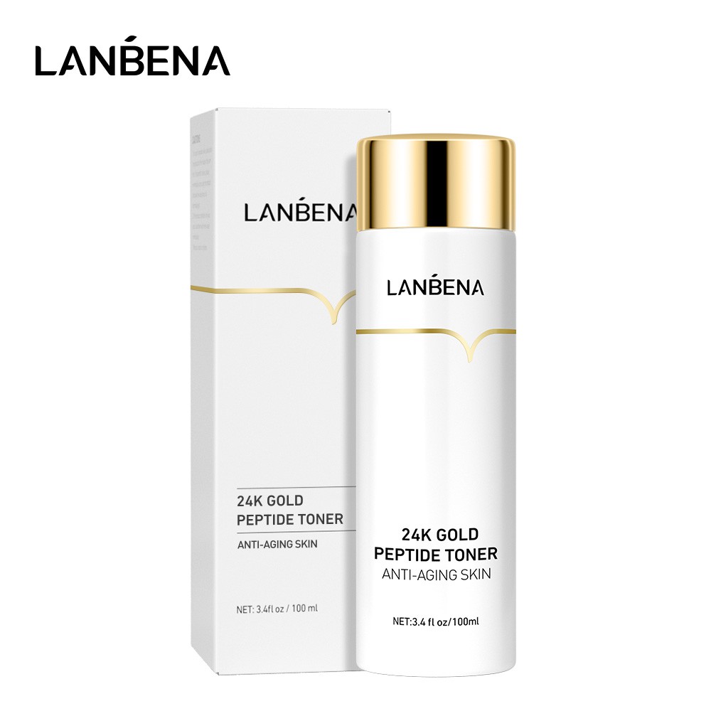 (Hàng Mới Về) Toner Vàng 24k Lanbena Dưỡng Ẩm Chống Lão Hóa Da 100ml