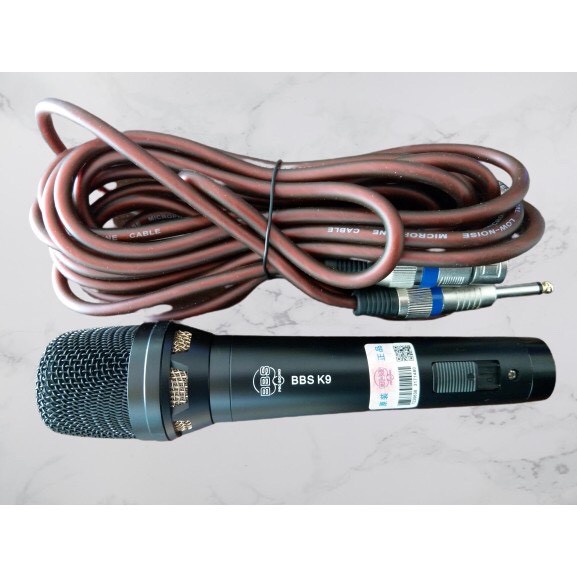 Micro BBS K9  hát karaoke chuyên nghiệp hát hay tiếng sáng dày trầm mic hút không hú không rè bảo hành 12 tháng