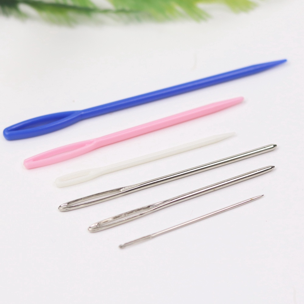 Bộ 6 Kim Đan Len Bằng Nhựa Và Nhựa Cỡ Lớn DIY