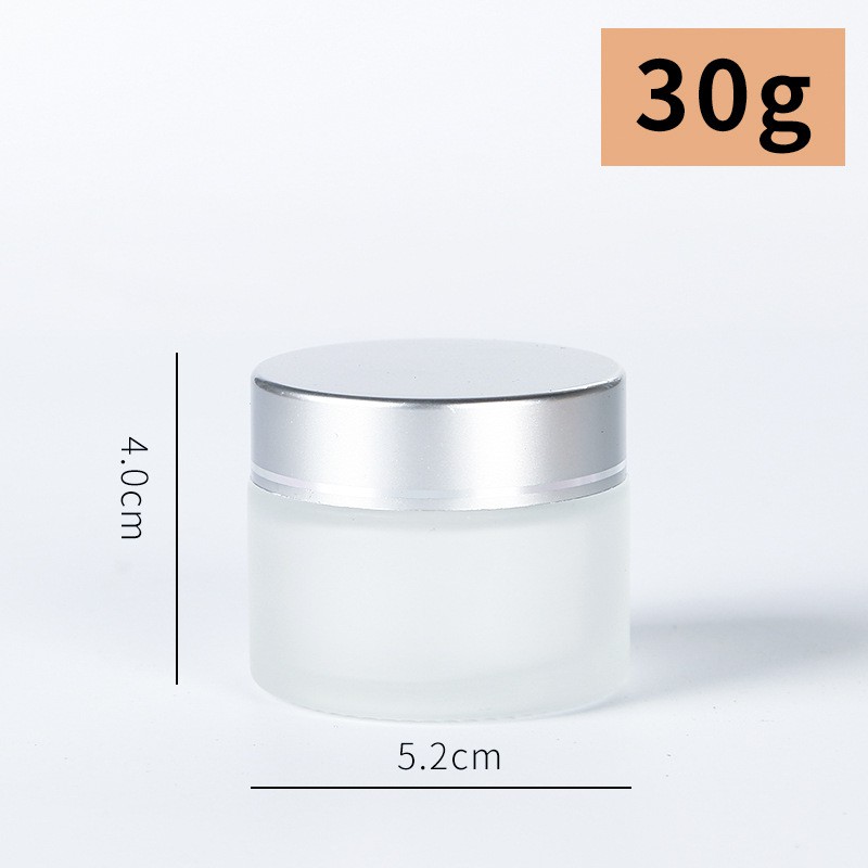 Hũ Chiết Kem Thân Mờ Nắp Bạc 5g/10g/15g/20g