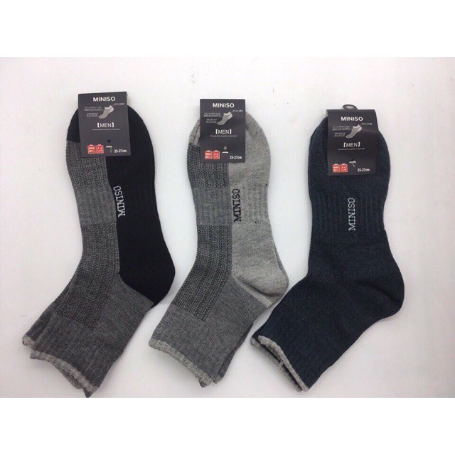 ❌HÀNG TUYỂN❌Tất Miniso nam CỔ CAO xuất Nhật loại 1, khử mùi - ảnh thật