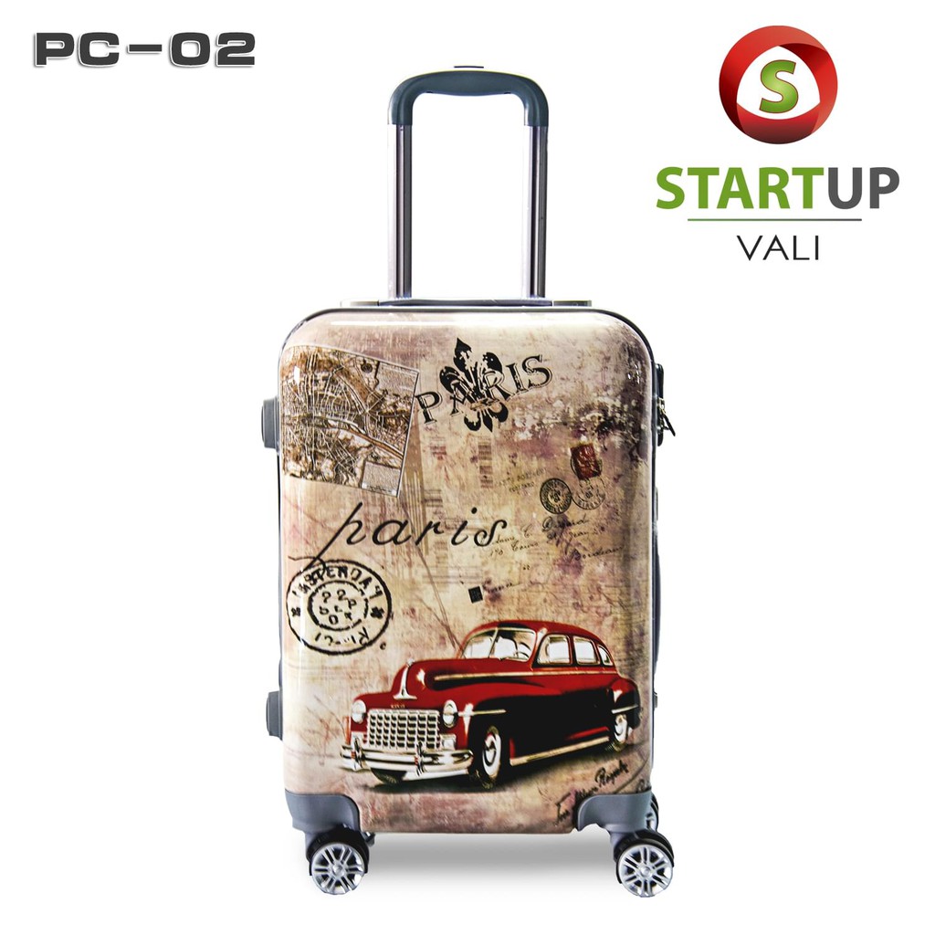 Vali kéo in hình họa tiết pc 02