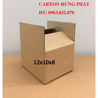 Hộp carton 12x10x8, số lượng: 50 hộp dùng đóng gói hàng