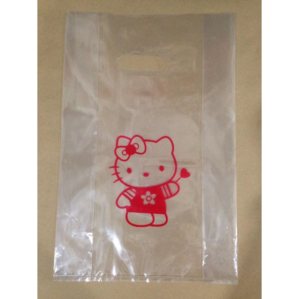 Túi kiếng trong in hình Kitty dễ thương : 20k/ xấp /10c
