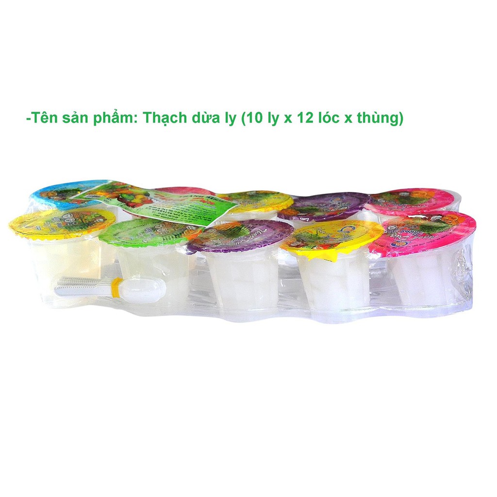 Combo 10 ly x70g thạch dừa Thanh Bình