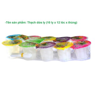 Combo 10 ly x70g thạch dừa Thanh Bình