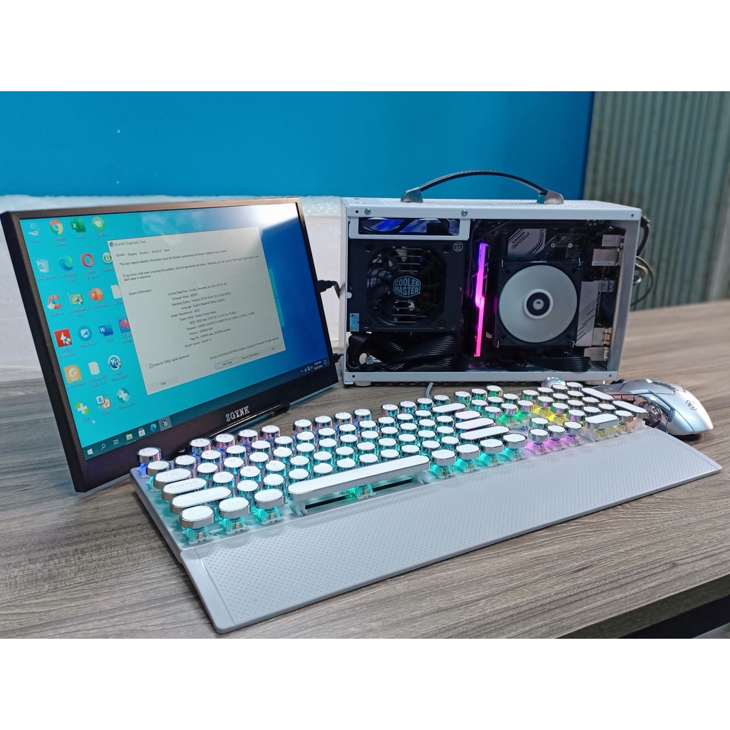 Thùng PC mini i5-10400F itx siêu nhỏ chưa màn