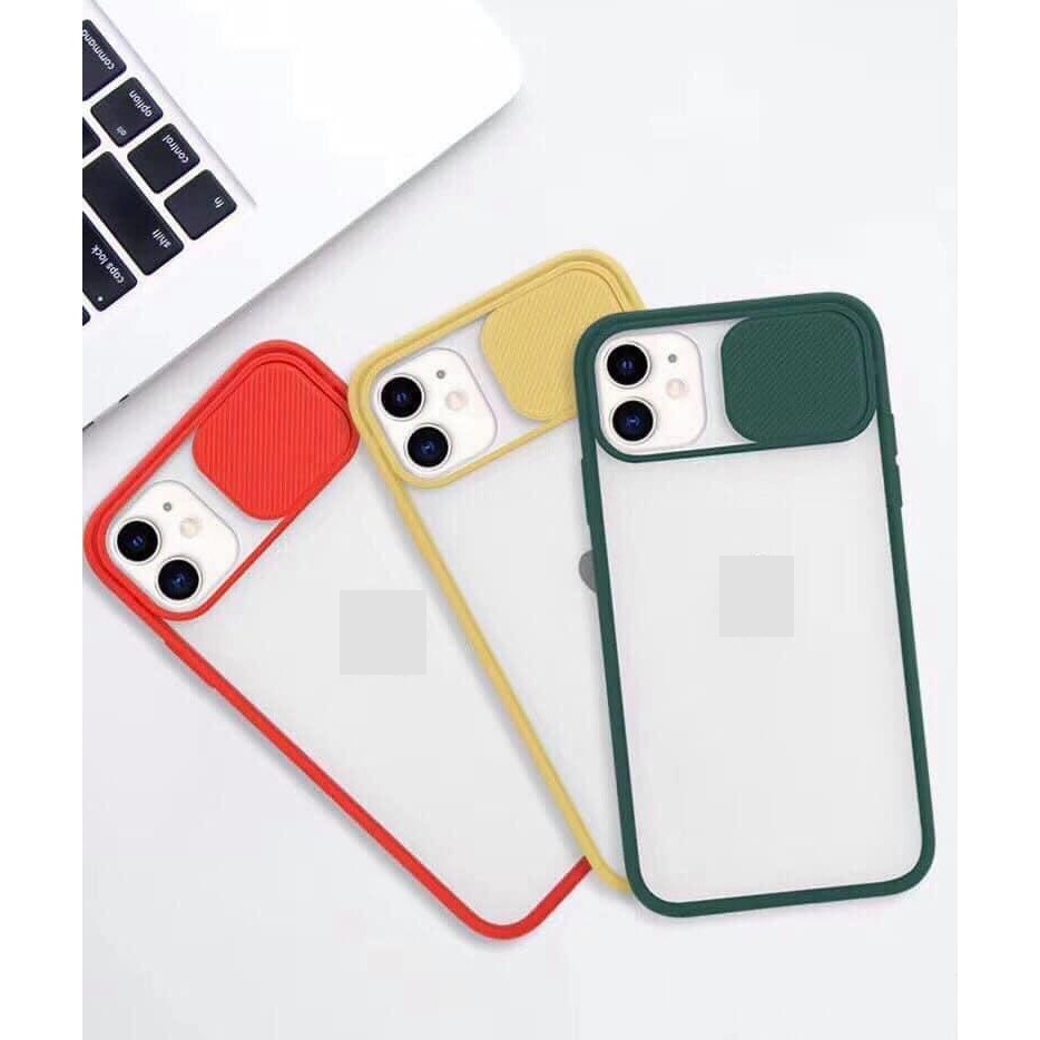 Ốp lưng viền màu lưng nhám trượt bảo vệ camera Iphone 7plus,8plus, xs max,promax