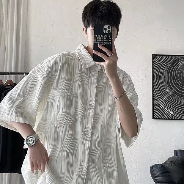Áo Thun Nam Tay Ngắn Họa Tiết Sọc Ngang Thời Trang Hàn Quốc Cho Nữ Bigsize Áo Sơ Mi Nam Simple Unisex áo phông form rộng