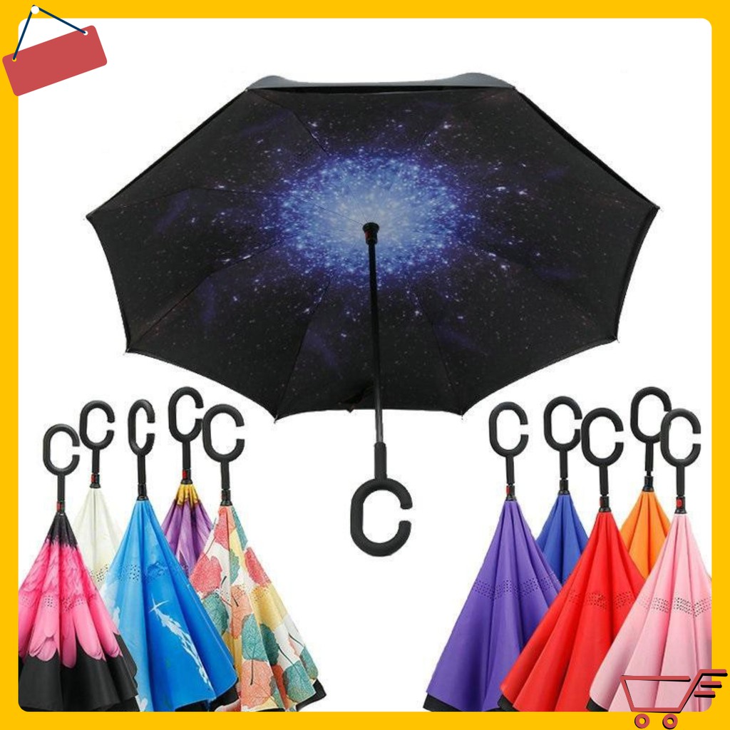GIÁ SỈ Dù gấp ngược tiện lợi, thiết kế đột phá, mở và đóng theo chiều ngược lại so với dù truyền thống 6756