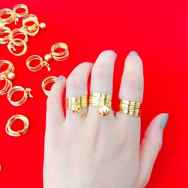 Nhẫn Xi Men Gồm 07 Chiếc - Hàng Đẹp - Mang Đi Chơi, Đi Tiệc Đều Được