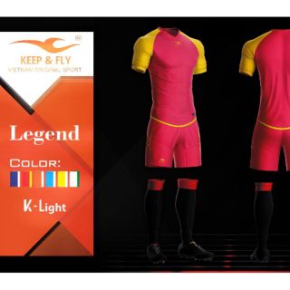 Áo bóng đá Keep & Fly Legend, vải K light, áo đấu không logo