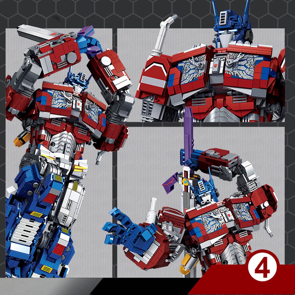Đồ chơi Lắp ráp Mô hình 772 773 OptimusTransformation Robot Truck Moc Modular Robot Bumblebeed Transformationer