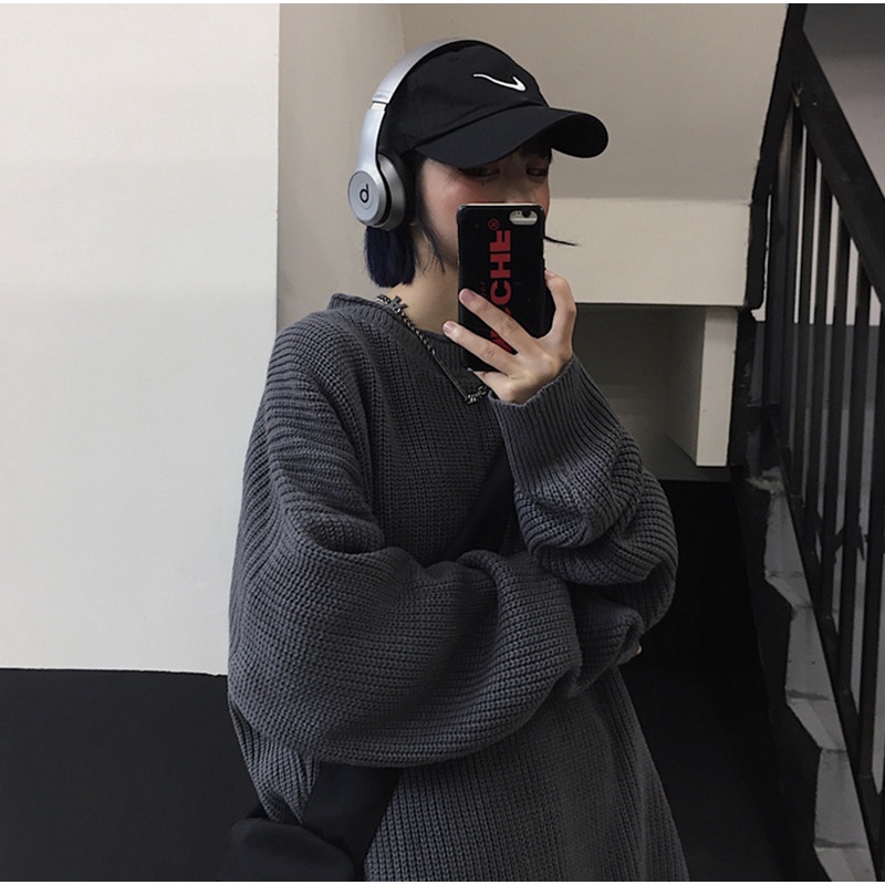 Áo sweater nam form rộng tay dài, Áo sweater len nam oversize mặc nhà đi chơi BTS hàn quốc ulzzang