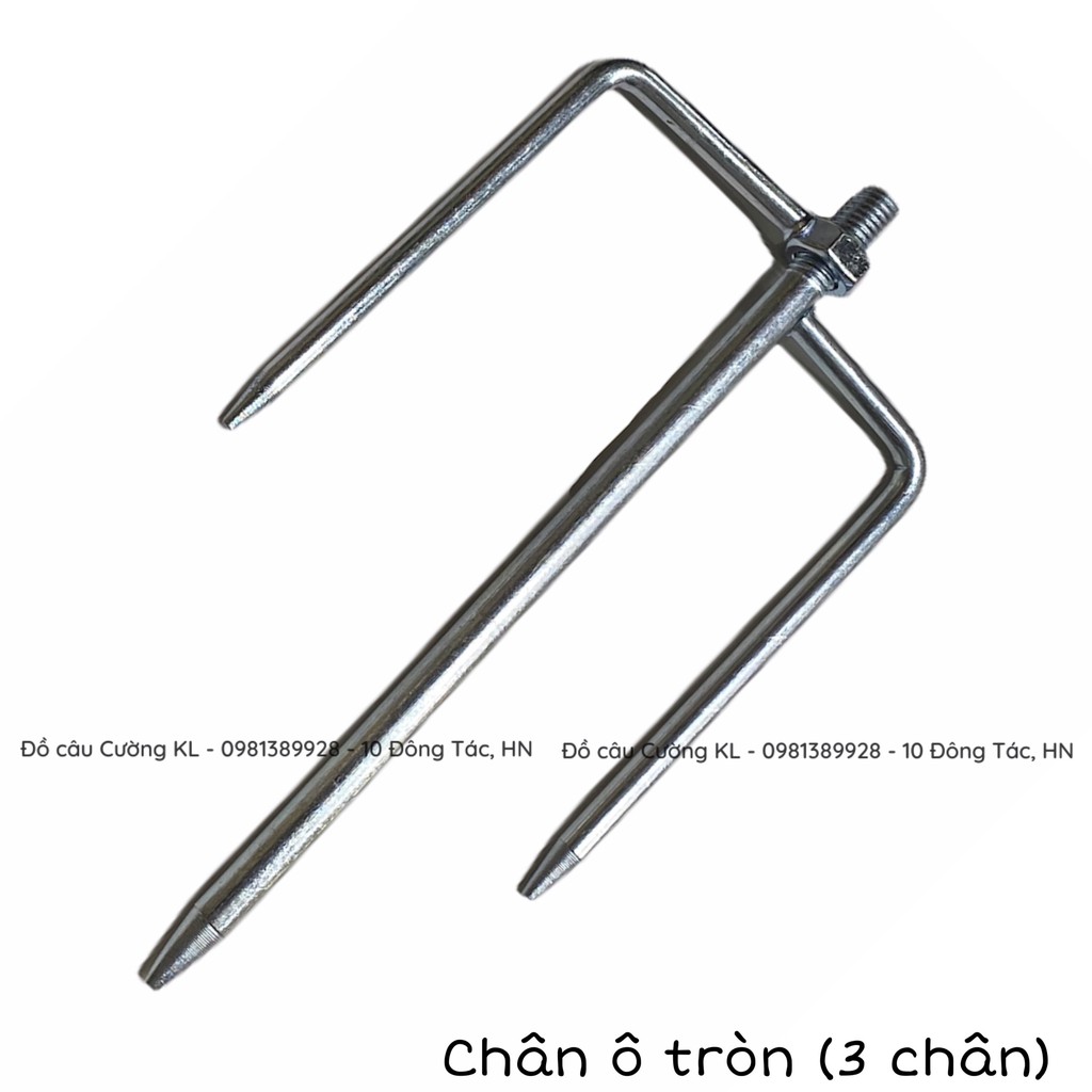 Chân ô inox câu cá thanh tròn và lục giác