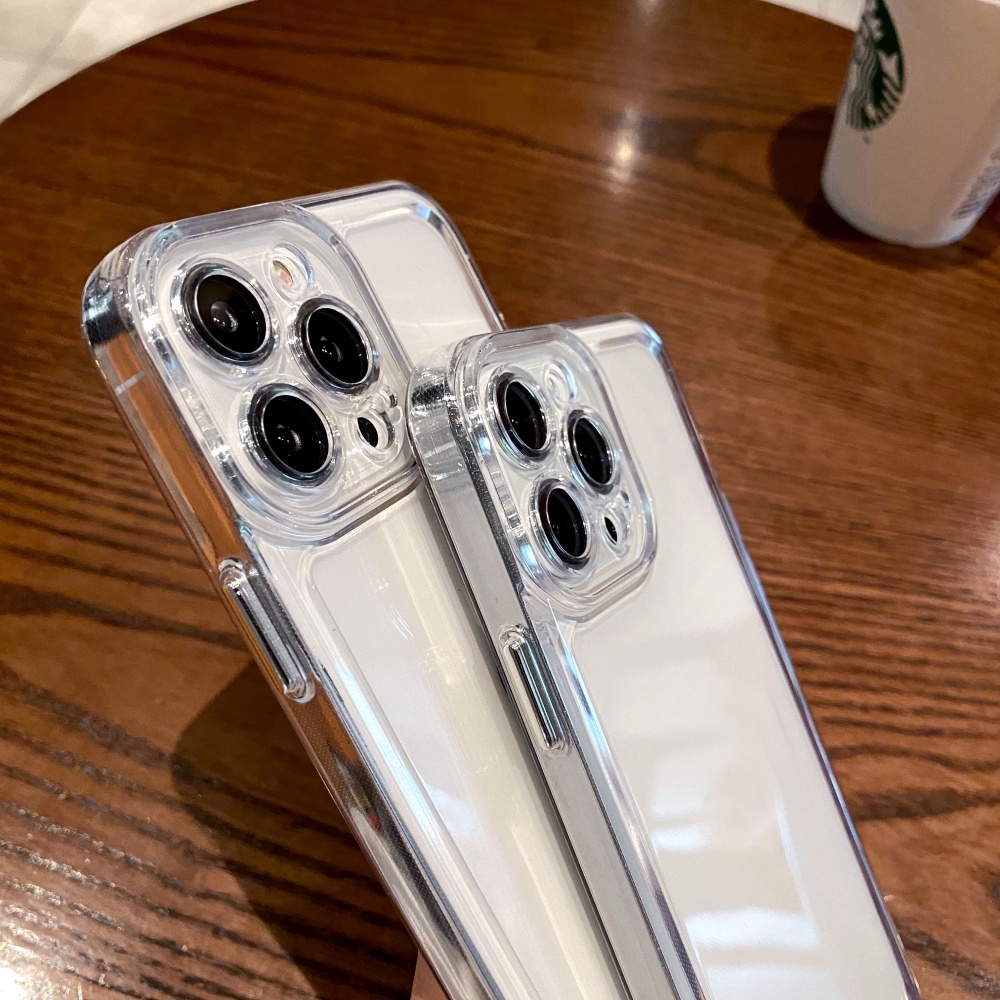 Ốp Điện Thoại Mềm Chống Sốc Kiểu Dáng Đơn Giản Cho iPhone 15 11 12 13 14 Pro Max X XS XR 6 6S 7 8 Plus SE 2020