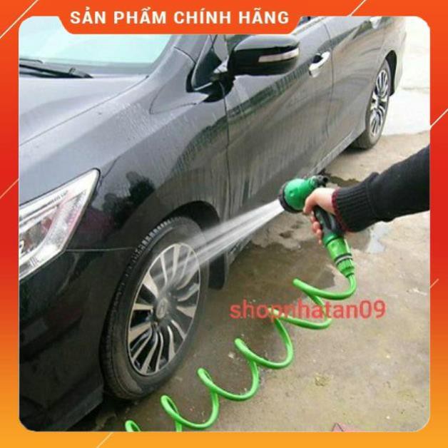 🚿 Bộ vòi xịt nước tưới cây đa năng 7 chế độ kèm dây tưới dạng lò xo co dãn 206791 🚿 [SKM]