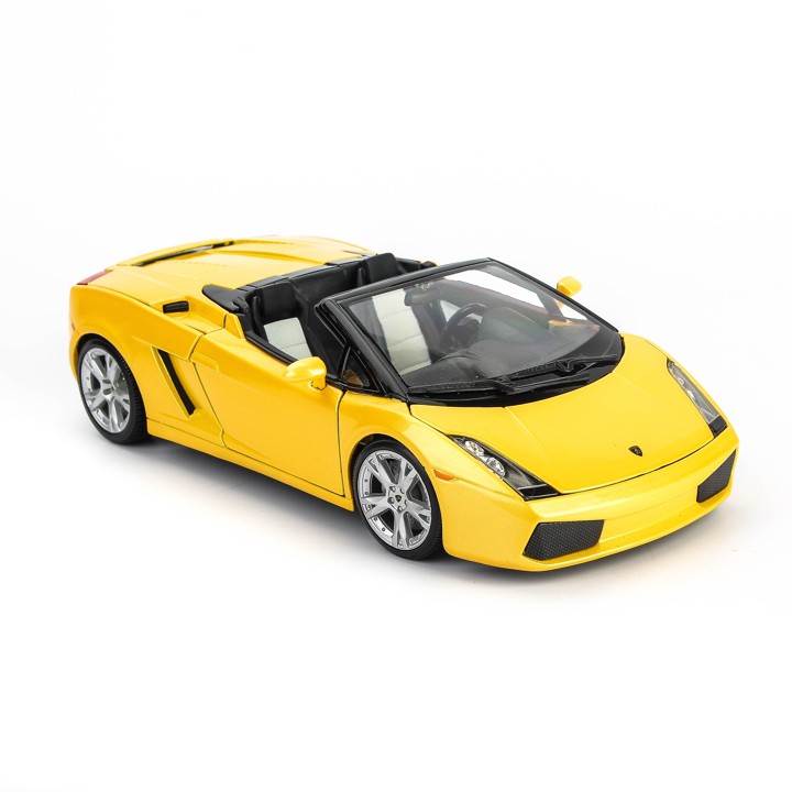 MÔ HÌNH LAMBORGHINI GALLARDO SPYDER YELLOW 1:18 BBURAGO - MH18-12016