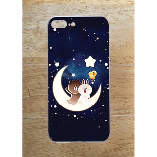 Ốp Lưng iPhone 7 Plus / 8 Plus (Dẻo) - Hình Gấu Thỏ Heo