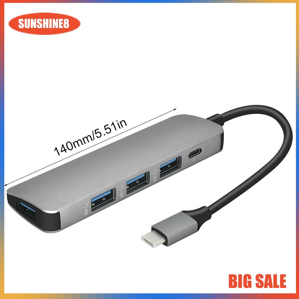 Bộ Chuyển Đổi Hub 5 Trong 1 Usb C Sang 3.0 Cho Macbook