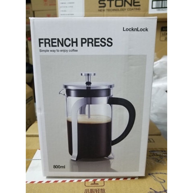 BÌNH PHA CÀ PHÊ FRENCH PRESSURE LOCK&amp;LOCK 800ML LLG018 LLG019