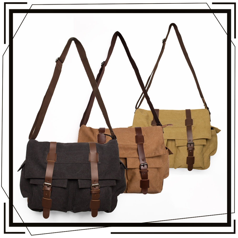 TÚI ĐEO CHÉO PHONG CÁCH VINTAGE HUNTER MESSENGER BAG