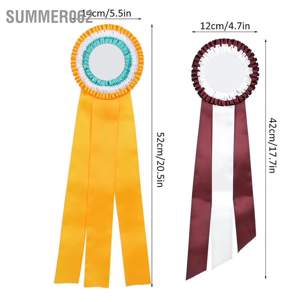 Summer062 Generous Ribbon Rosette Badge Pin Winners Medal Class Trophy Award