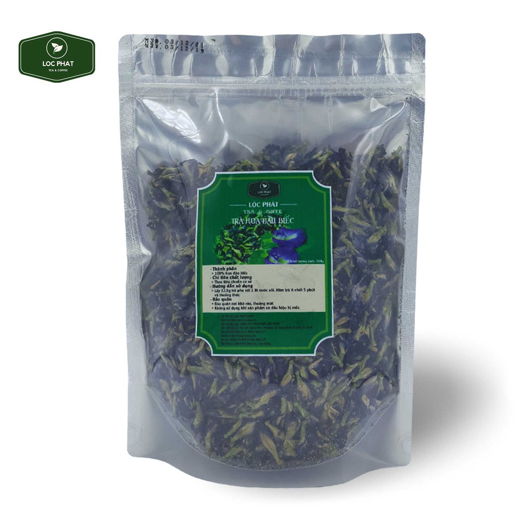 Thùng Trà Hoa Đậu Biếc Lộc Phát - 16 Gói x 200 Gr - Nguyên Liệu Làm Trà Sữa