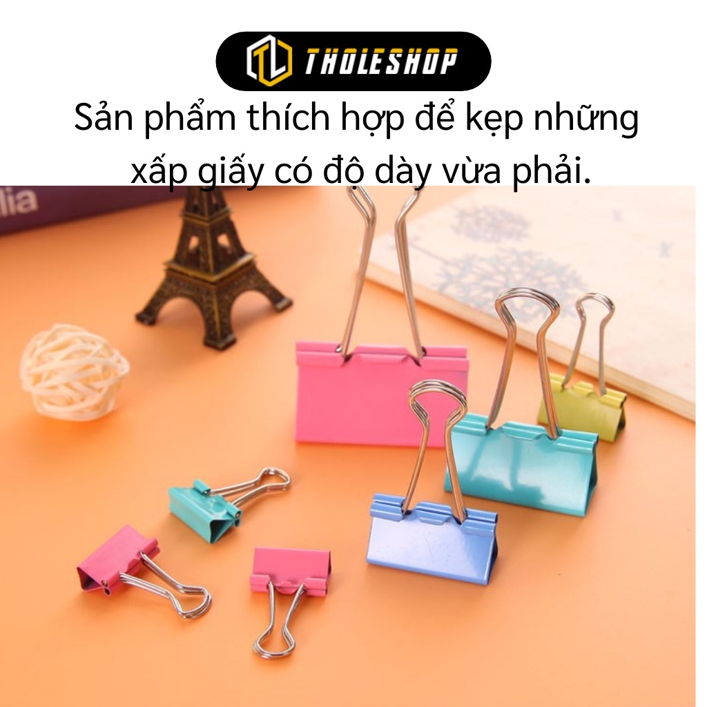 Kẹp Giấy Tài Liệu - Hộp Kẹp Bướm 32mm Giữ Giấy Ghi Chú Đồ Dùng Học Sinh, Văn Phòng 8238
