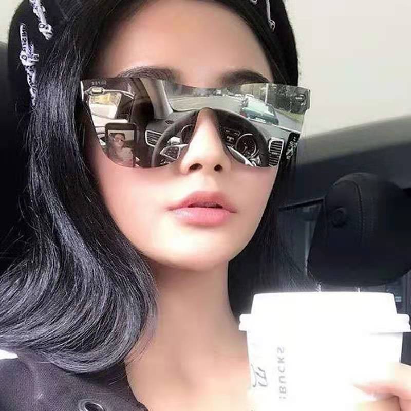 Kính Mát Gọng Vuông Chống Tia Uv400 Phong Cách Retro Cho Nam Và Nữ