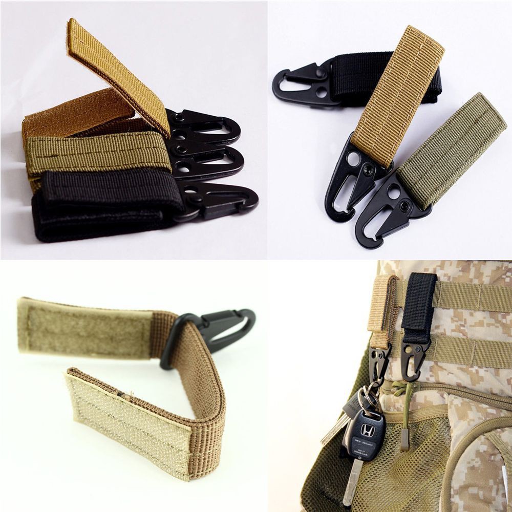 Dây móc khoá gài carabiner quân sự gắn balo tiện lợi | BigBuy360 - bigbuy360.vn
