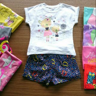 Combo bộ bé gái quần kaki thun