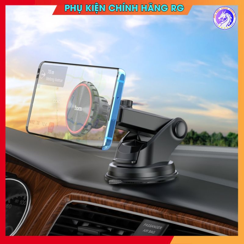 Giá đỡ điện thoại nam châm trên xe hơi cao cấp Hoco CA98