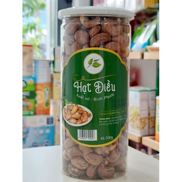 Hạt điều rang muối vỏ lụa loại 1 Bình Phước- hũ 500g