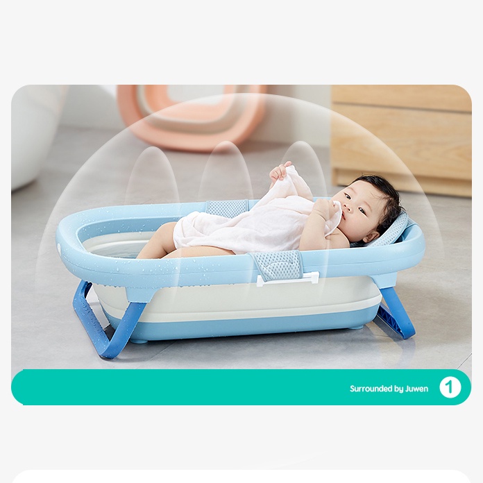 Thau Tắm Gấp Gọn Cho Bé Sơ Sinh Chính Hãng KUB