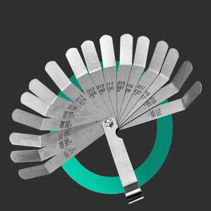 ☢️FREESHIP☢️ Bộ thước đo khe hở inox 0.127-0.508mm - thước căn lá bằng thép không gỉ