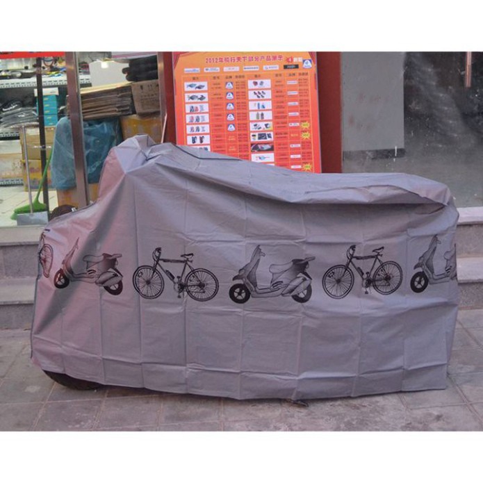 Áo trùm xe máy xe đạp toàn xe chống nước chống bụi cao cấp - bạt phủ xe đạp xe máy