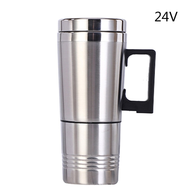 Ấm đun nước chạy điện bằng thép không gỉ 12 / 24v tiện lợi cao cấp dành cho xe hơi