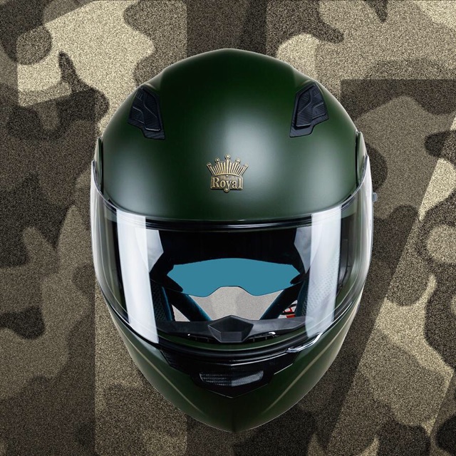 Mũ Bảo Hiểm Fullface Royal M179 Chính Hãng BH 12T Tặng Balo Túi Rút Royal Nón 2 kính lật hàm giá rẻ moto phượt