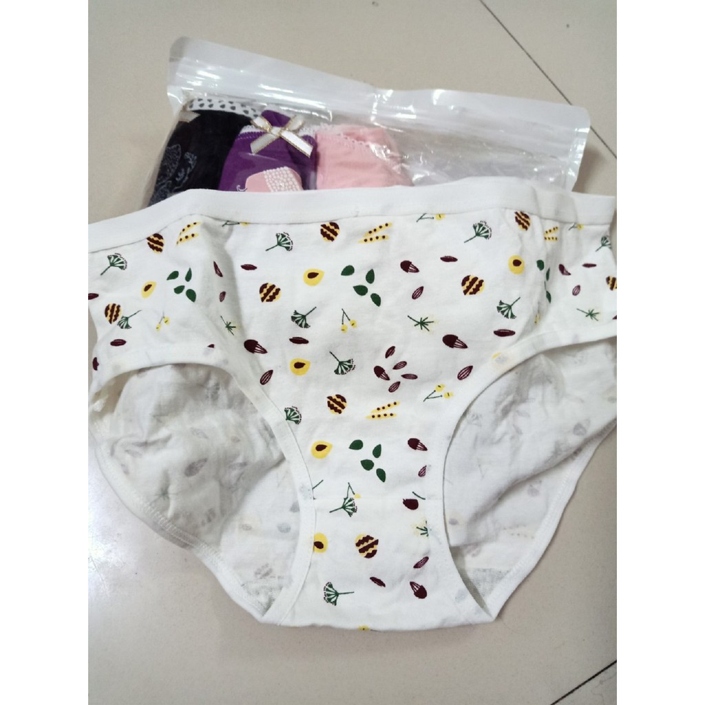 Quần lót nữ cotton thấm hút mồ hôi phối ren QL01 | BigBuy360 - bigbuy360.vn