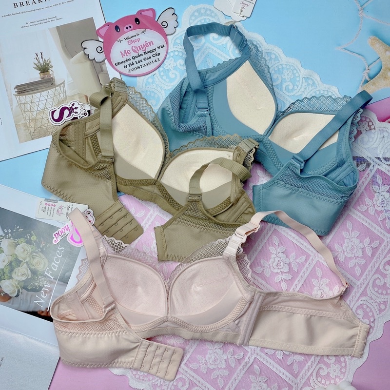 Áo ngực Thái Lan Sister Hood , áo lót ren nâng ngực mút vừa 2cm không gọng định hình